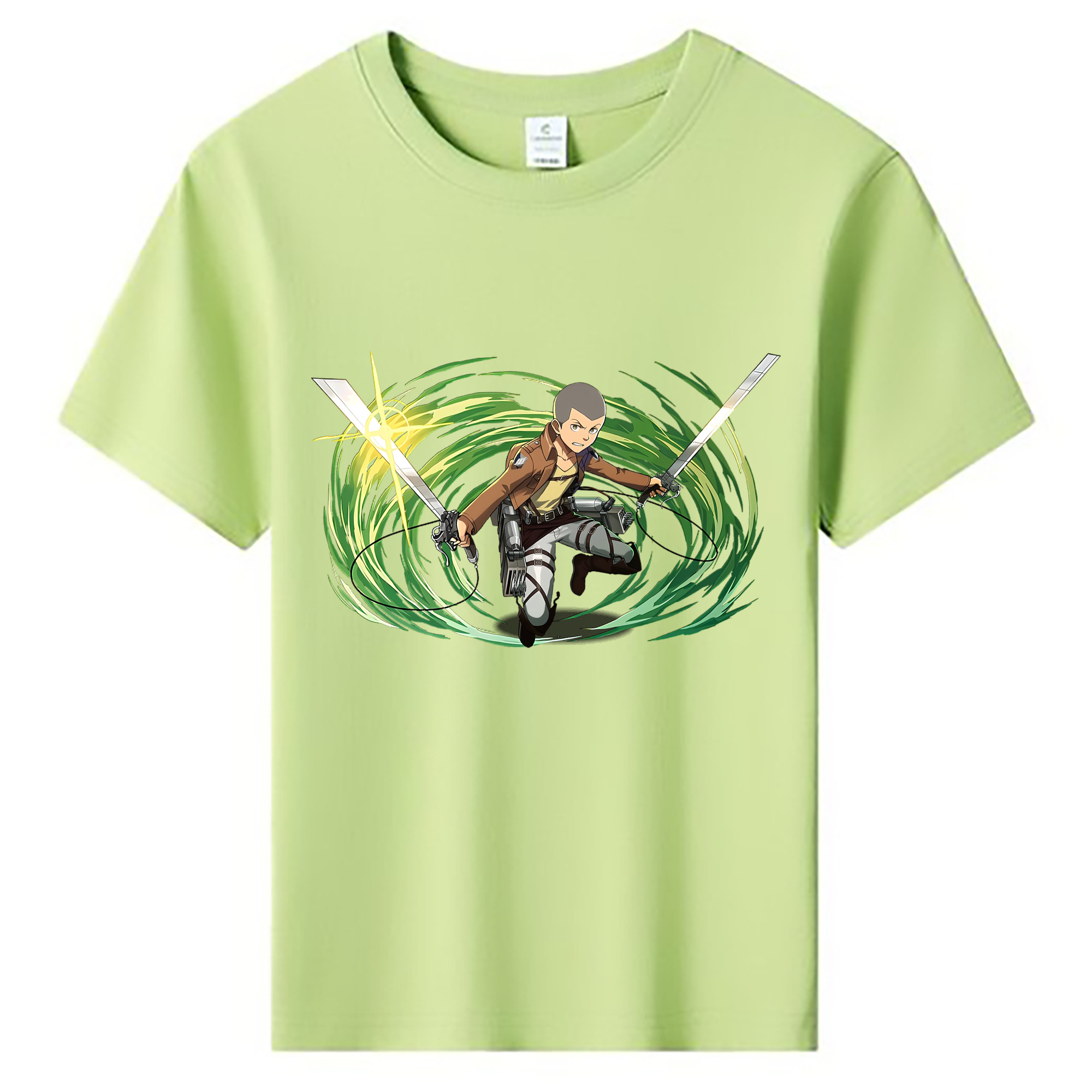 （画像用） 進撃の巨人 コニー·スプリンガー Attack on Titan Connie Springer 綿100％キッズTシャツ（フロントプリント）